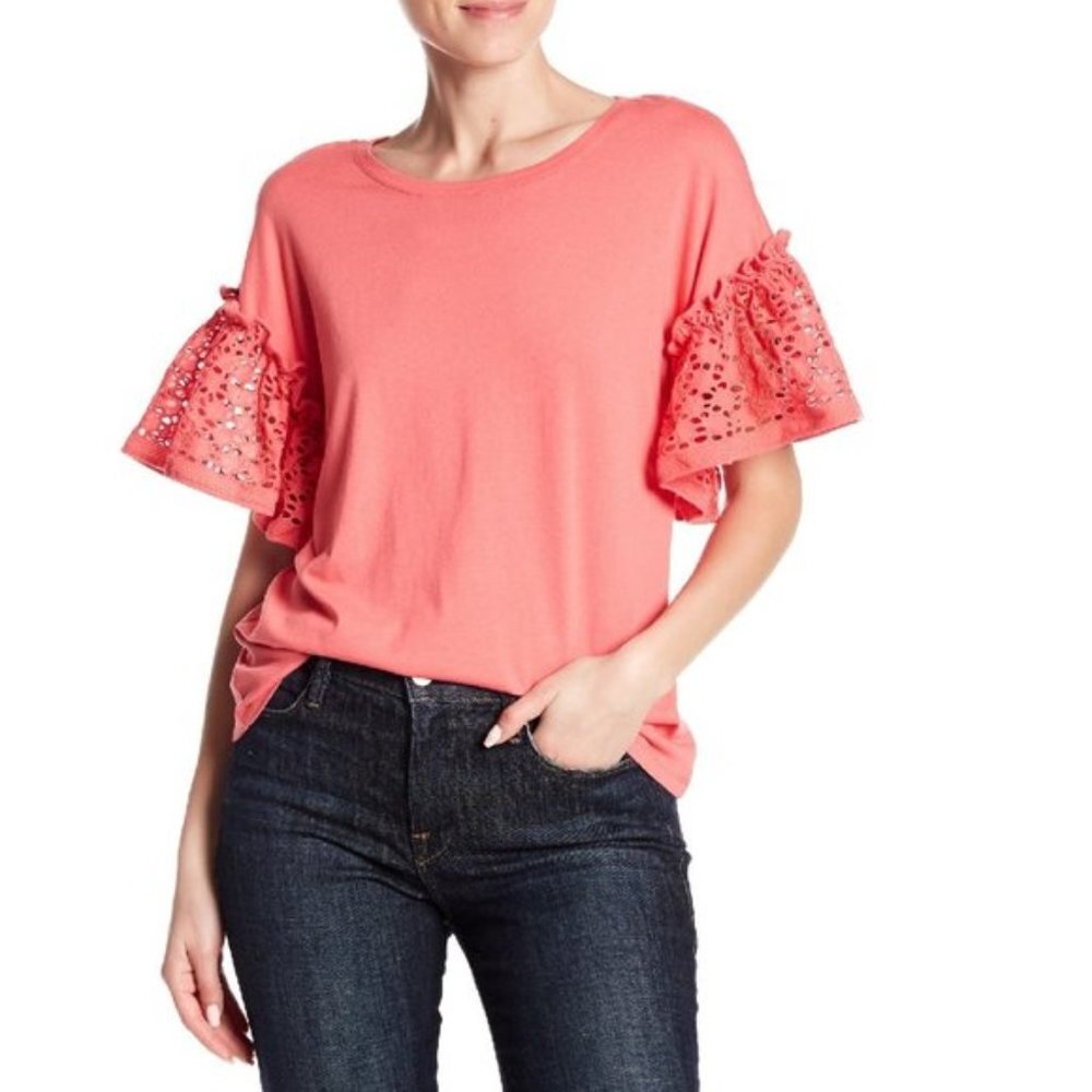 14th & Union Eyelet Sleeve Tee